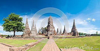 Wat Chaiwatthanaram temple in Ayutthya Stock Photo