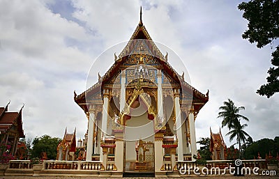 Wat Chalong Phuket Stock Photo