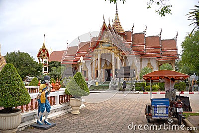 Chalong Temple in Phuket, Thailand Editorial Stock Photo