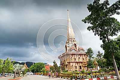 Wat Chalong Temple, Phuket, Thailand. Editorial Stock Photo
