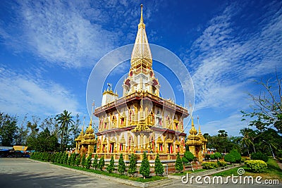 Wat Chalong temple Phuket, Thailand Stock Photo