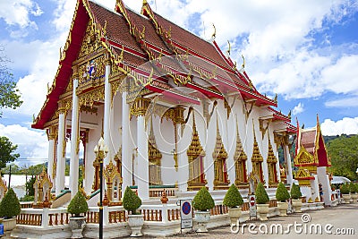 Wat Chalong temple, Thailand Editorial Stock Photo