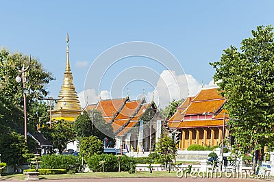 Wat Chang Kham, Nan Editorial Stock Photo