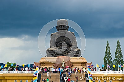 Wat Huay Mongkol Temple Editorial Stock Photo