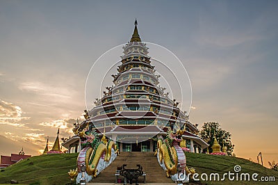 Wat Hyuaplakang, Chiang Rai, Thailand Stock Photo