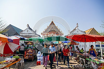 Wat Kanlayanamit Editorial Stock Photo