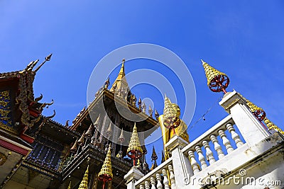 Wat Lat Phrao located at Ladprao Wanghin Rd, Khwaeng Lat Phrao, Stock Photo