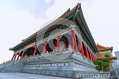 Wat Leng Nei Yi 2 has beautiful architecture of Chinese temple in Bang Bua Thong, Nonthaburi Province Stock Photo