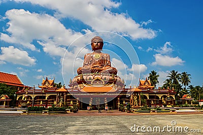 Largest Sitting Buddha at Wat Machimmaram Tumpat Kelantan Malaysia. Photo was taken 10 /2/2018 Editorial Stock Photo