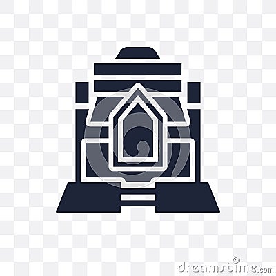 Wat maha that transparent icon. Wat maha that symbol design from Vector Illustration