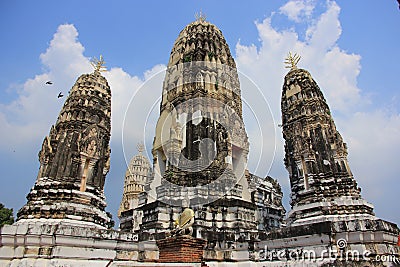 Wat Mahathat Worawihan in Ratchaburi Stock Photo