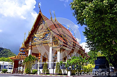 Wat Mongkhol Nimit in Phuket Town, Thailand Editorial Stock Photo