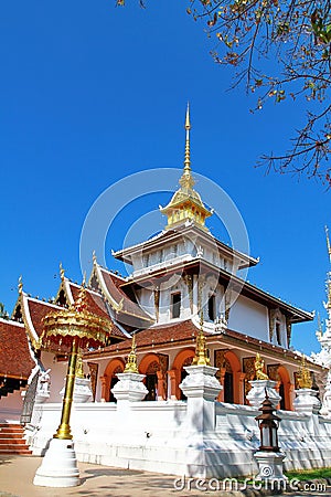 Wat Pa Dara Phirom Stock Photo