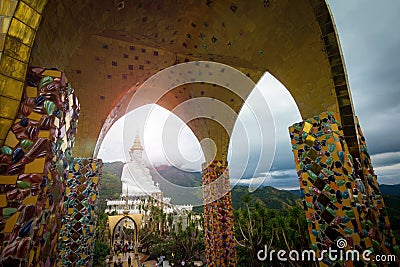 Wat Pha Sorn Kaew temple Stock Photo