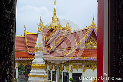 Wat Pho Chai, Nong Khai Province, Thailand Editorial Stock Photo