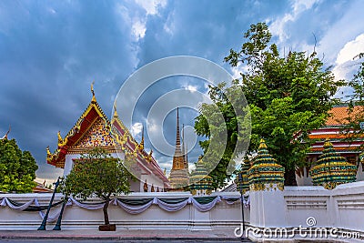 Wat Pho or Wat Phra Chetuphon Stock Photo