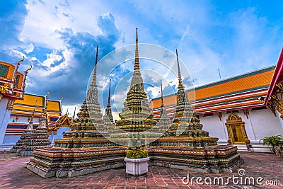 Wat Pho or Wat Phra Chetuphon Stock Photo