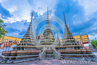 Wat Pho or Wat Phra Chetuphon Stock Photo