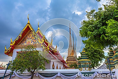 Wat Pho or Wat Phra Chetuphon Stock Photo