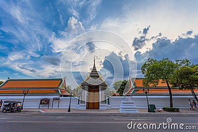 Wat Pho or Wat Phra Chetuphon Editorial Stock Photo