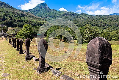 Wat Phou in Champasak Editorial Stock Photo