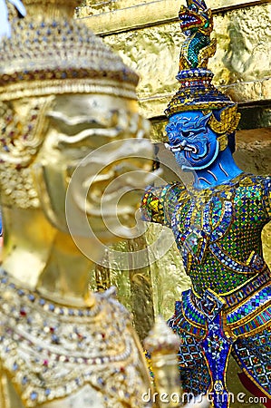 Wat Phra Kaew details Stock Photo