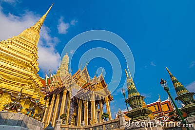 Wat phra kaew grand palace building buddha temple Stock Photo