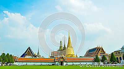 The Wat Phra Kaew Of Thailand Bankok Stock Photo