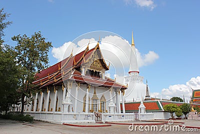 Wat Phra Mahathat Woramahawihan Stock Photo