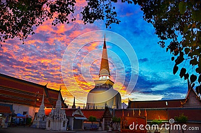 Wat Phra Mahathat Woramahawihan Nakhon Si Thammarat Important Places of Buddhism Landmark Editorial Stock Photo
