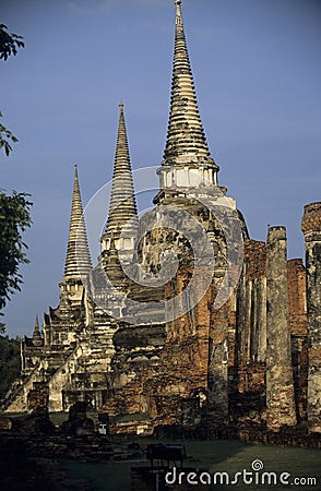 Wat Phra Si Sanphet Stock Photo