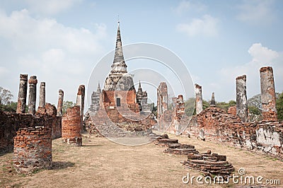 Wat Phra Si Sanphet Stock Photo