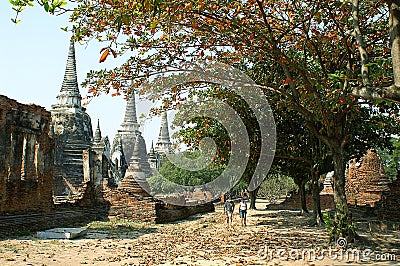 Wat Phra Si Sanphet Stock Photo