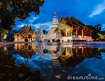 Wat Phra Sing, Chiang Mai, Thailand Stock Photo