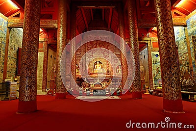 Wat Phra Singh,chiang mai,Thailand Stock Photo