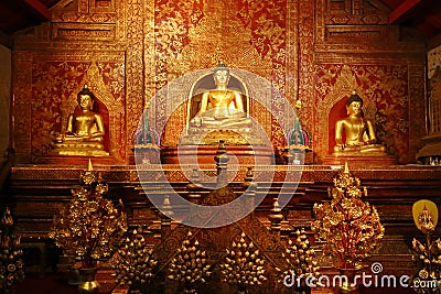 Wat Phra Singh,chiang mai,Thailand Stock Photo