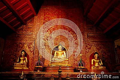 Wat Phra Singh,chiang mai,Thailand Stock Photo