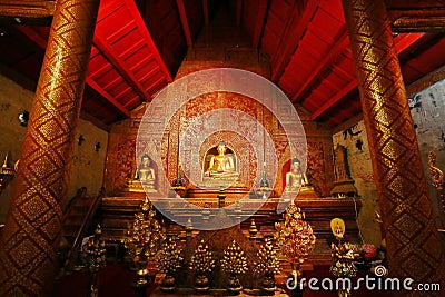 Wat Phra Singh,chiang mai,Thailand Stock Photo