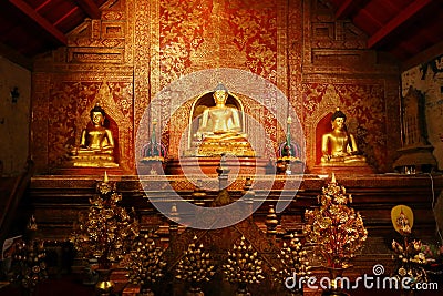 Wat Phra Singh,chiang mai,Thailand Stock Photo