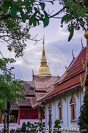 Wat Phra Singh, Phra Singh Temple , chiang mai thailand Stock Photo