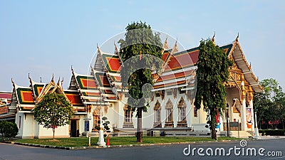 Wat Phra Sri Mahathat bathed in morning light Editorial Stock Photo