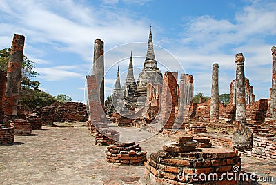 Wat Phra Sri Sanphet Stock Photo