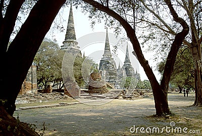 Wat Phra Sri Sanphet Stock Photo