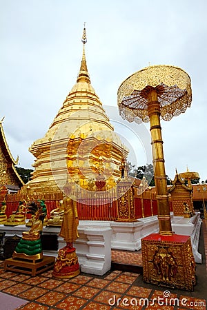 Wat Phra Tat Doi Su Tep,Thailand Stock Photo