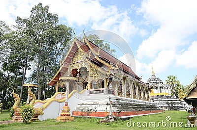 Wat Phra yuen : one of the famous place in Lamphun, Thailand. Stock Photo
