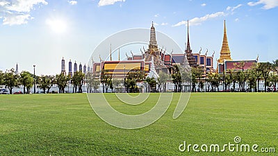Wat Phrakaew Temple Stock Photo