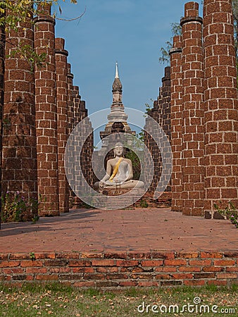 Wat Phrasisanpetch in Ayutthaya Historical Park, Thailand Stock Photo