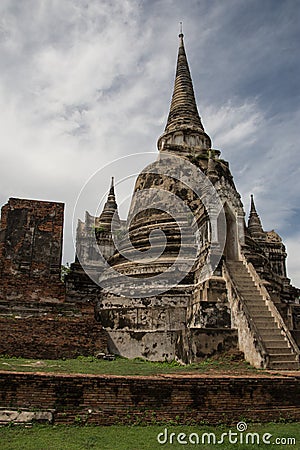 Wat Phrasisanpetch in Ayutthaya Historical Park Stock Photo