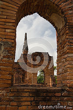 Wat Phrasisanpetch in Ayutthaya Historical Park Stock Photo