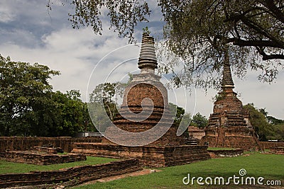 Wat Phrasisanpetch in Ayutthaya Historical Park Stock Photo